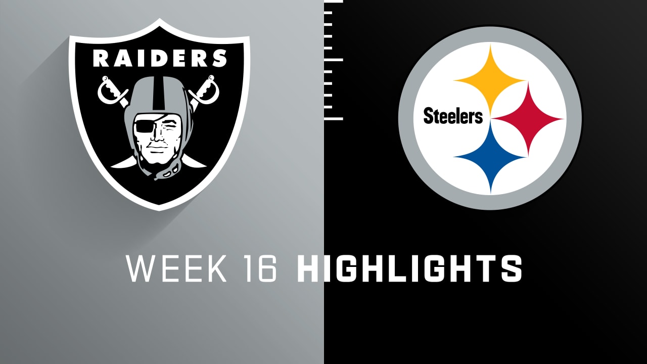 Las Vegas Raiders vs. Pittsburgh Steelers highlights Week 16