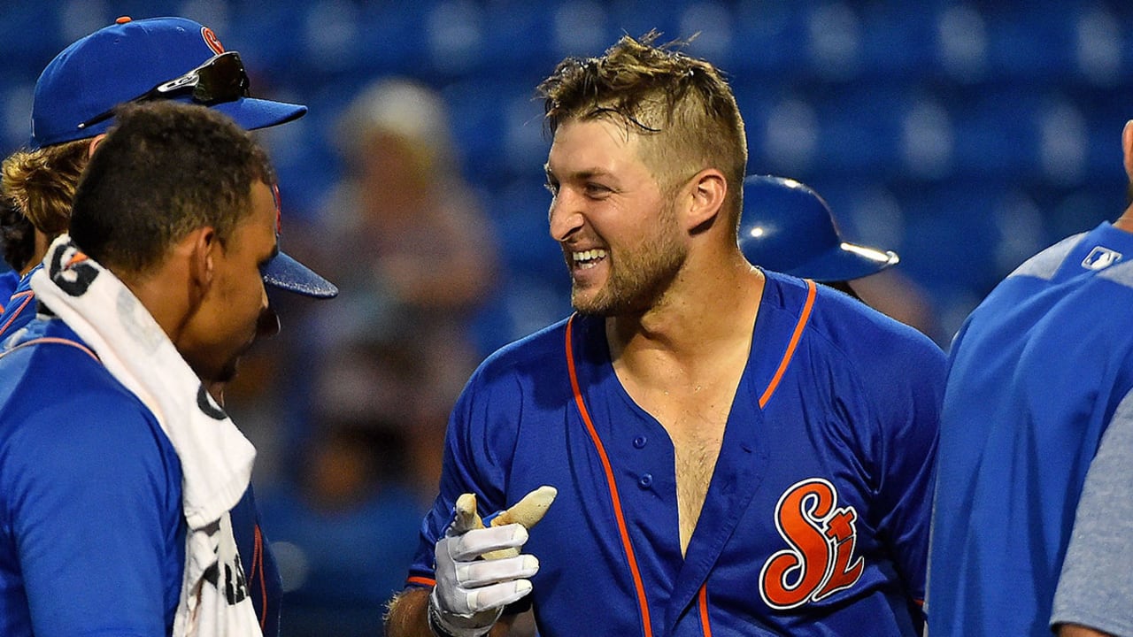 Tim Tebow gets his first hit for New York Mets – East Bay Times