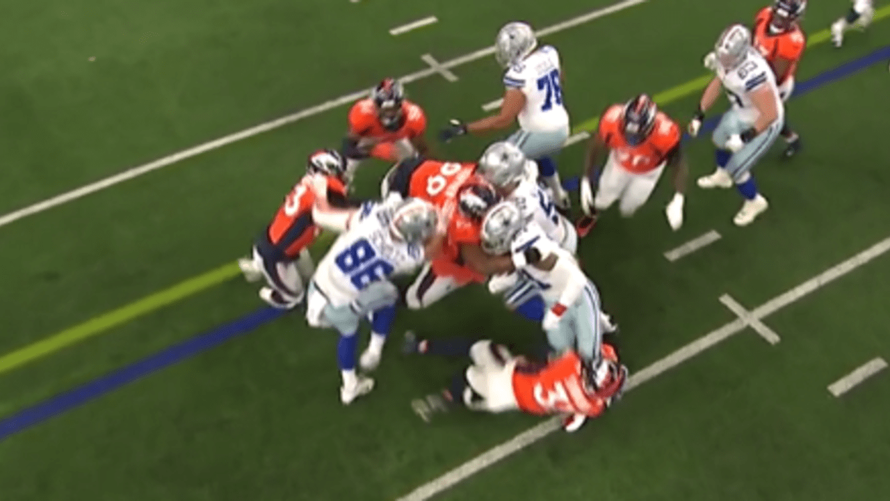 Denver Broncos safety Justin Simmons flys in like a rocket on fourth ...