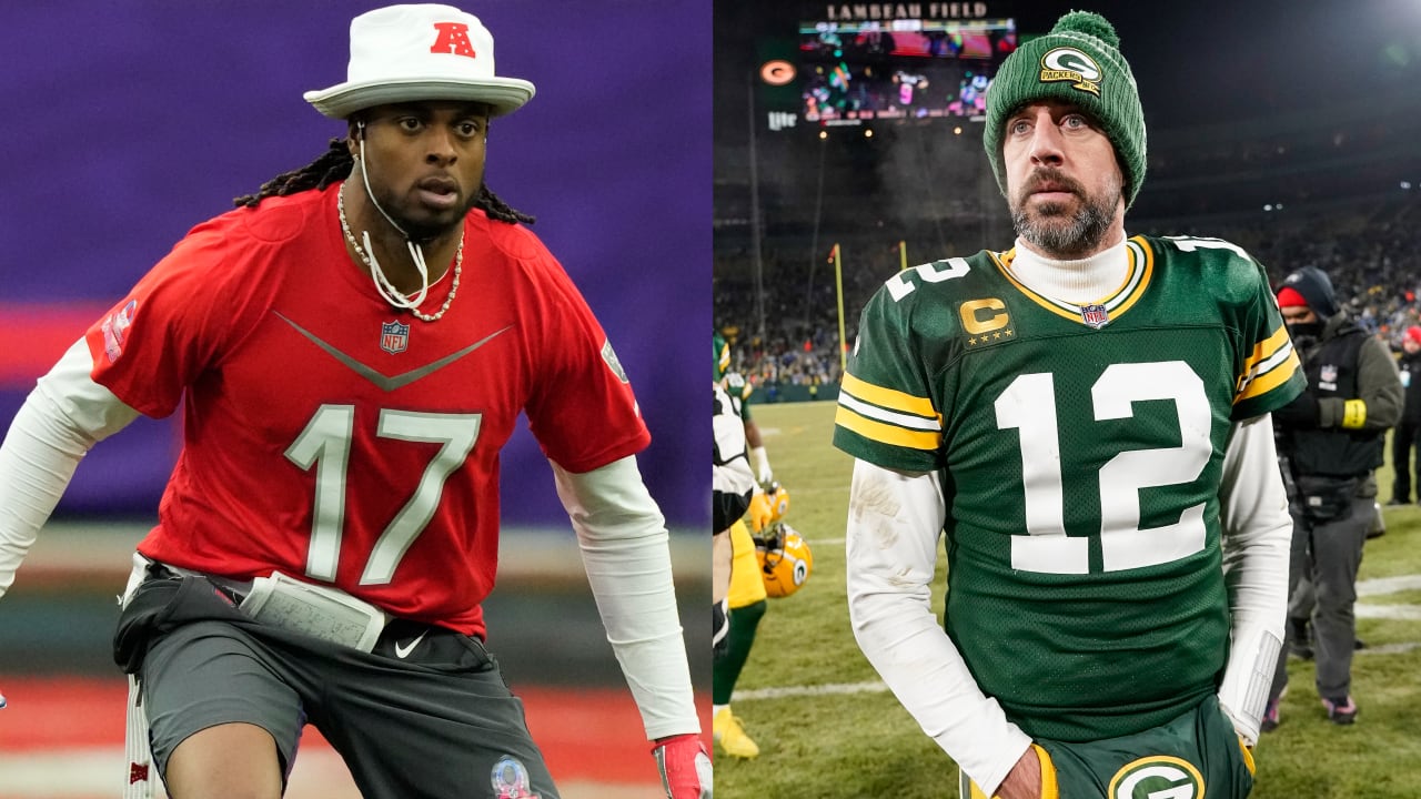 Raiders WR Davante Adams has recruiting pitch for former teammate Aaron  Rodgers: 'I'm here'