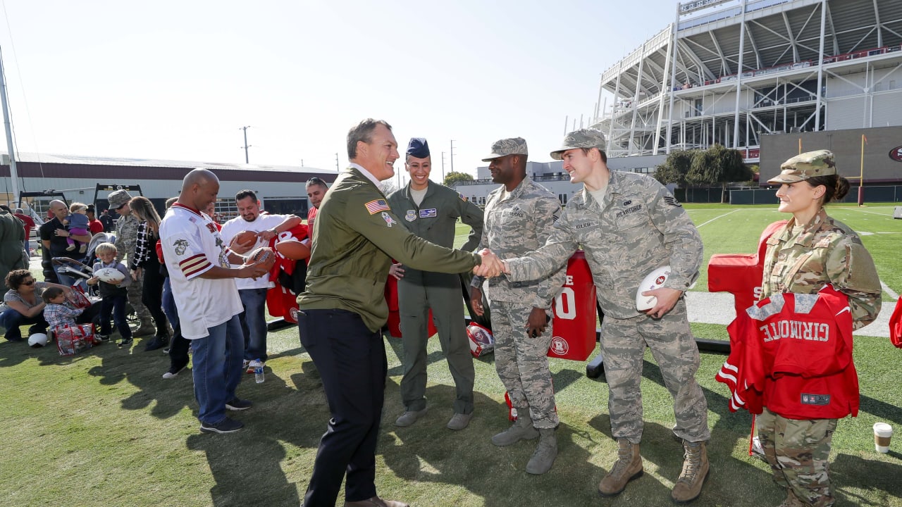 PHOTOS: Panthers, USAA host 2022 Salute to Service boot camp