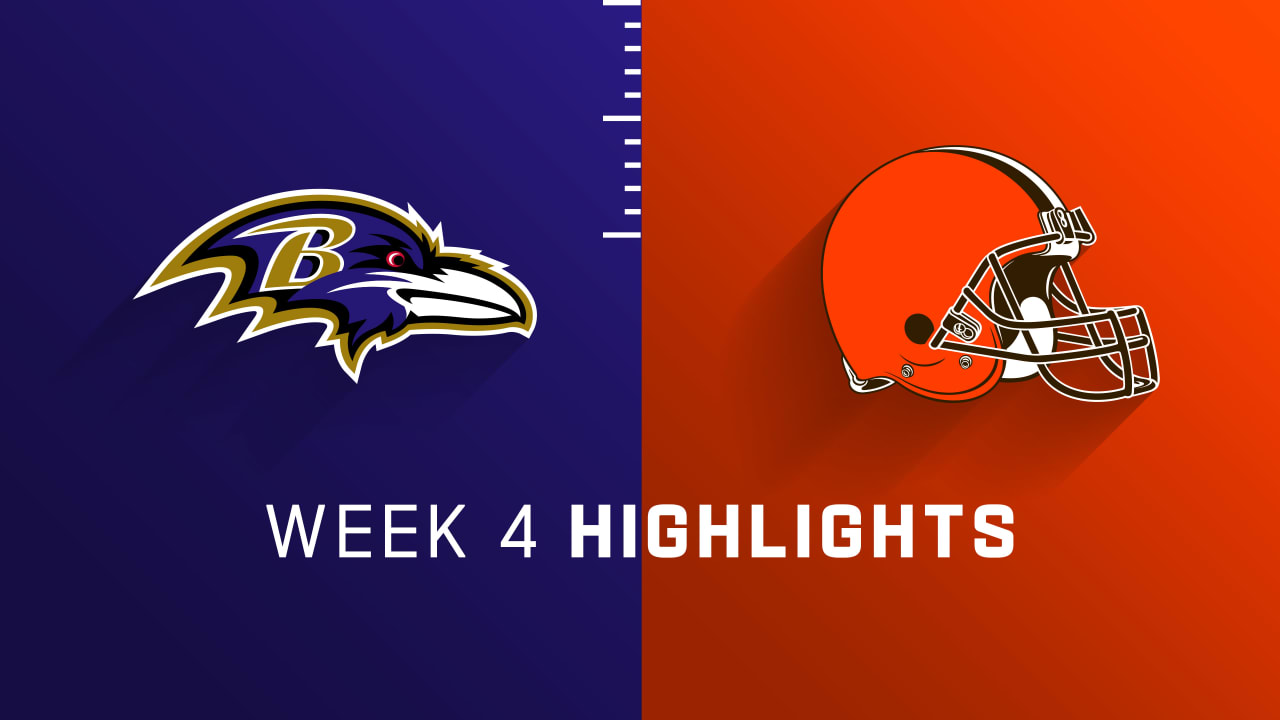 Baltimore Ravens vs. Cleveland Browns highlights Week 4