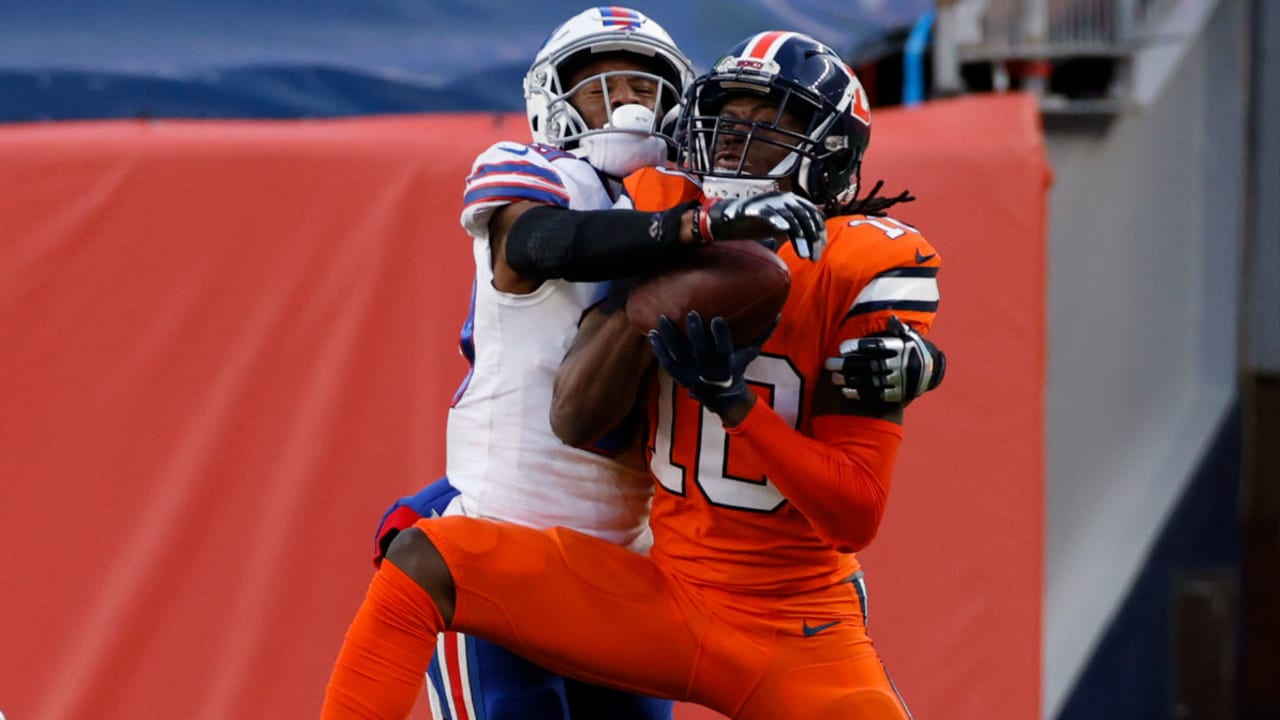Denver Broncos quarterback Drew Lock fires third-down strike to wide ...