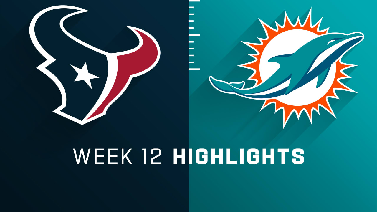 What time is the Houston Texans vs. Miami Dolphins game tonight