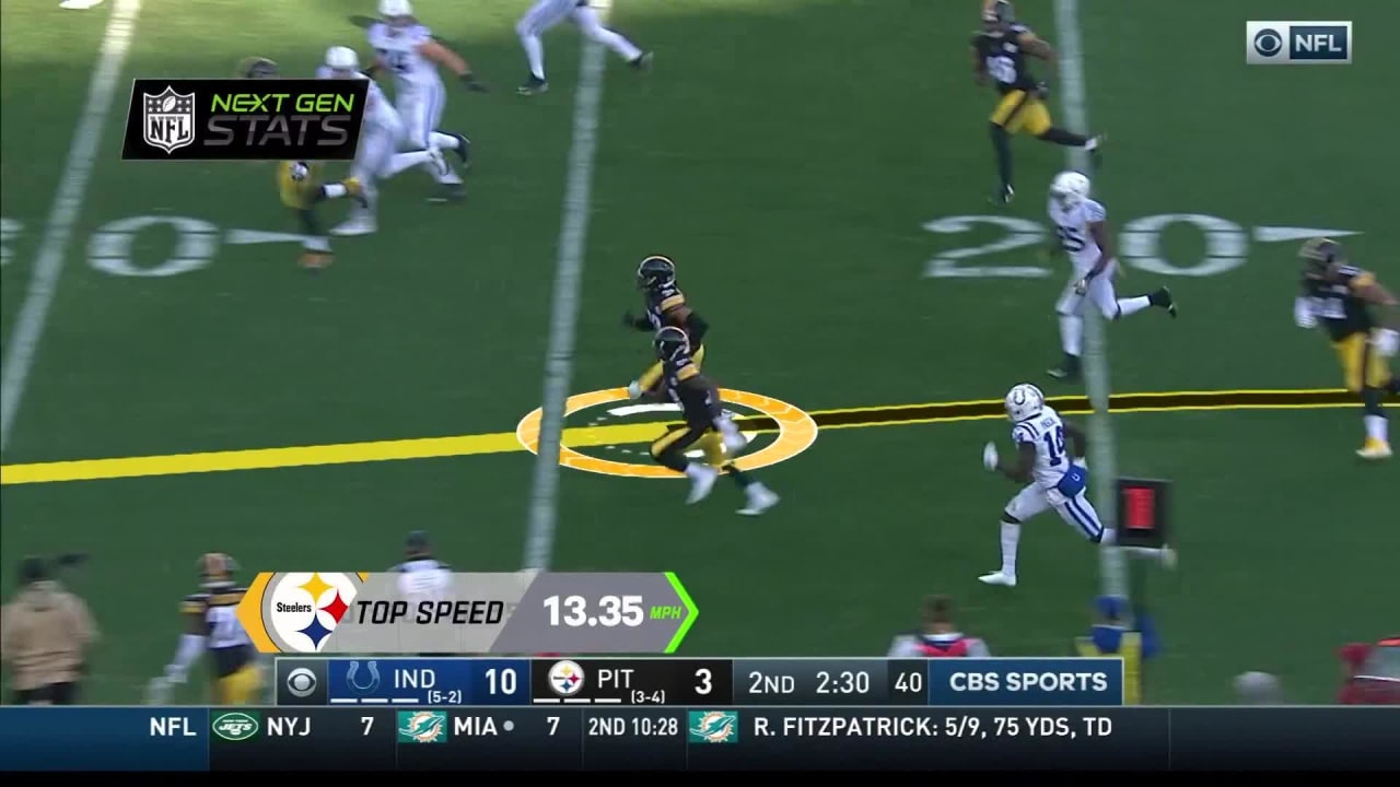 Next Gen Stats: Measuring Minkah Fitzpatrick's speed on 96-yard pick-six