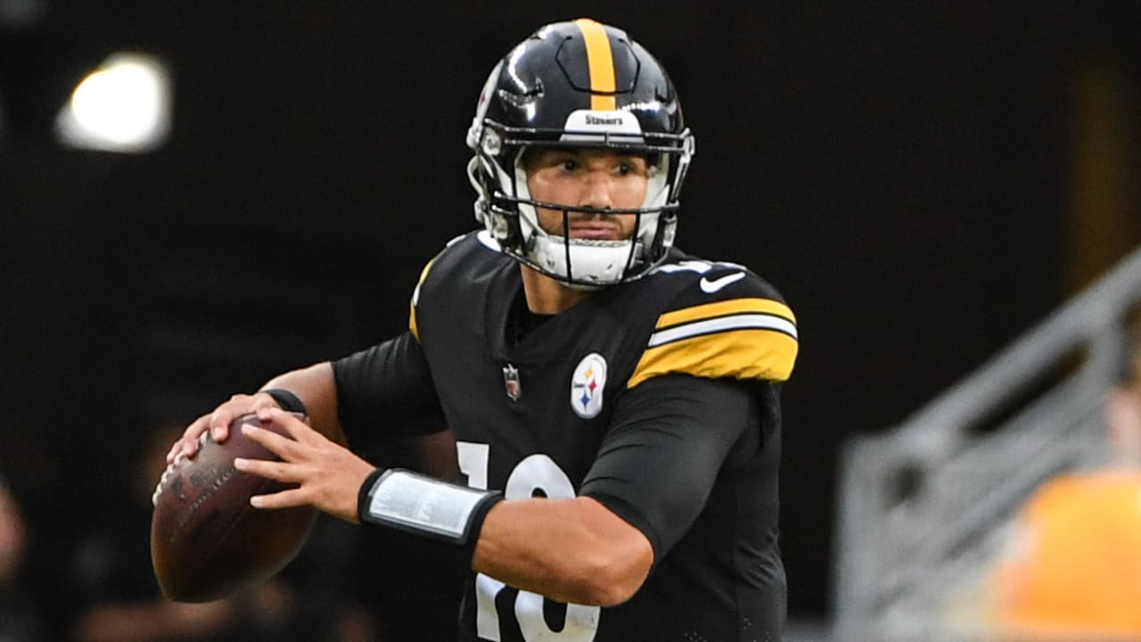 Pittsburgh Steelers wide receiver Gunner Olszewski (89) catches a pass  during the first half of an NFL preseason football game against the Atlanta  Falcons, Thursday, Aug. 24, 2023, in Atlanta. The Pittsburgh