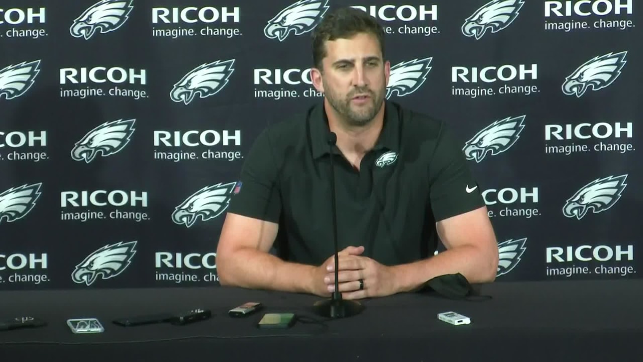 Philadelphia Eagles head coach Nick Sirianni explains why quarterback ...