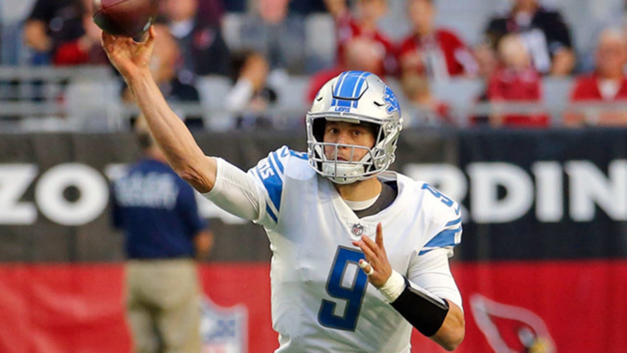 Stafford slings side-arm pass for first down