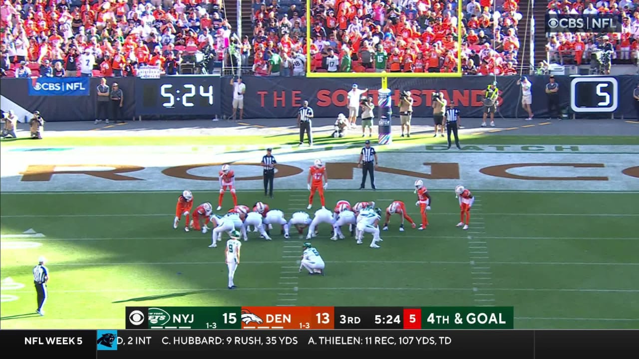 Kicker Greg Zuerlein's third FG of game extends New York Jets' lead to
