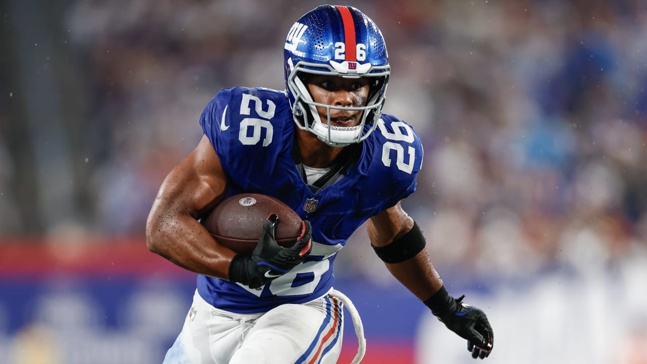 Giants RB Saquon Barkley (ankle) inactive Monday night against