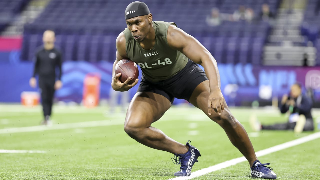 Edge rusher Keion White's 2023 NFL Scouting Combine workout