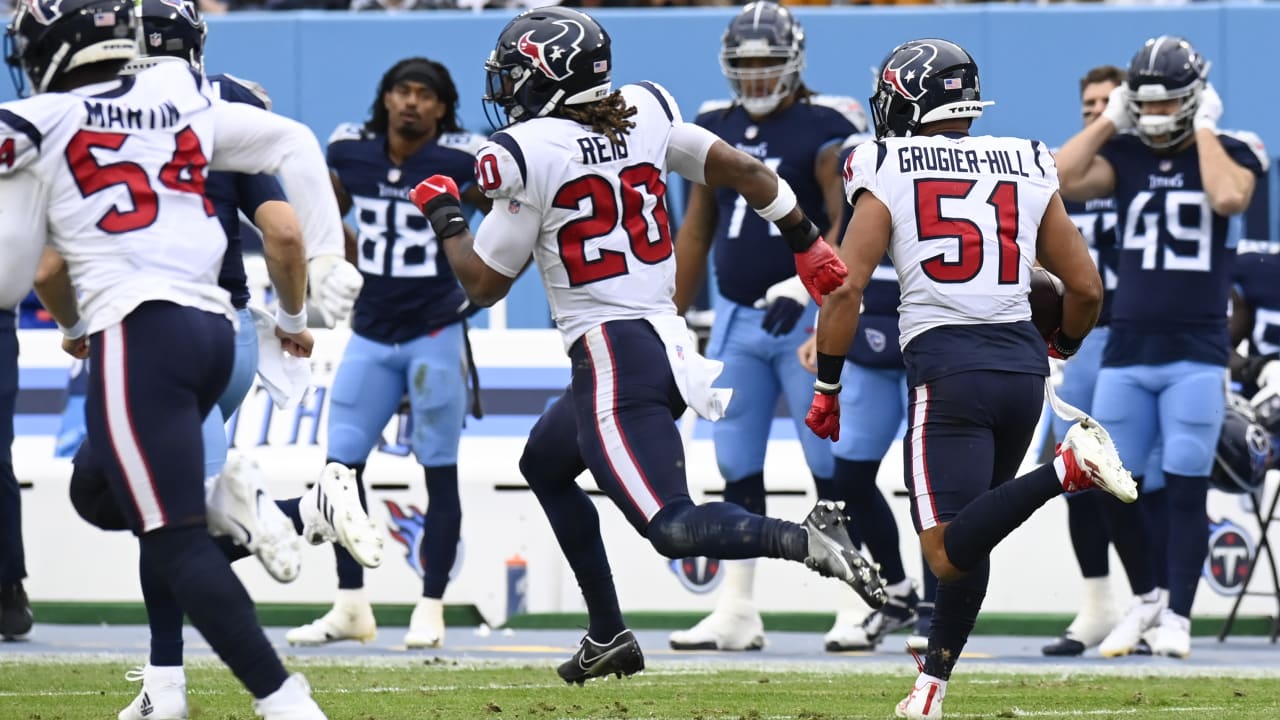 Houston Texans linebacker Kamu Grugier-Hill (51) with the sack of the  quarterback during an NFL football game against the New York Jets , Sunday,  Nov. 28, 2021, in Houston. (AP Photo/Matt Patterson