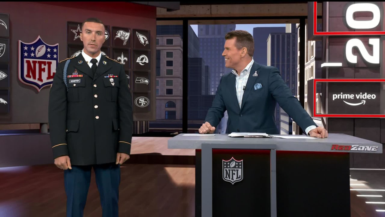 NFL Network on X: NFL RedZone's FIRST live in-studio guest. What an honor  to welcome in @USArmy specialist Todd Schaffer! #SaluteToService  @ScottHanson  / X