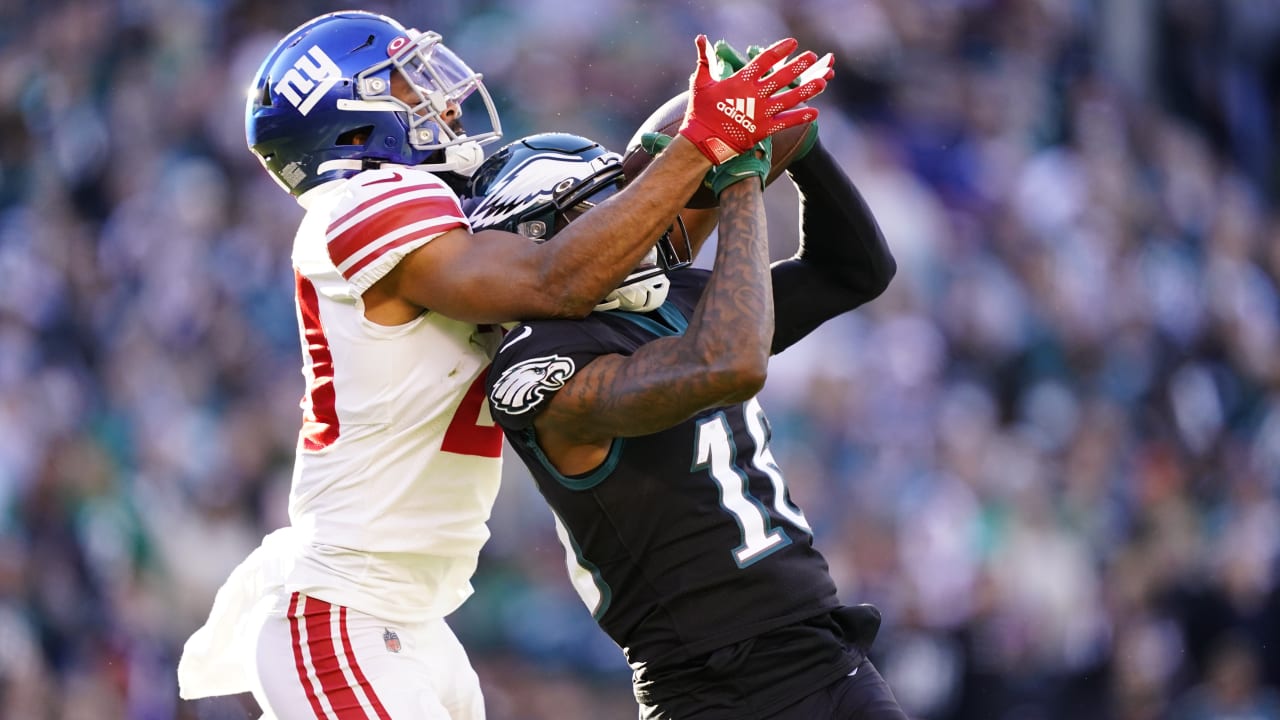 DETROIT, MI - SEPTEMBER 11: Philadelphia Eagles wide receiver Quez Watkins  (16) walks off of the field at the end of the first half during a regular  season NFL football game between