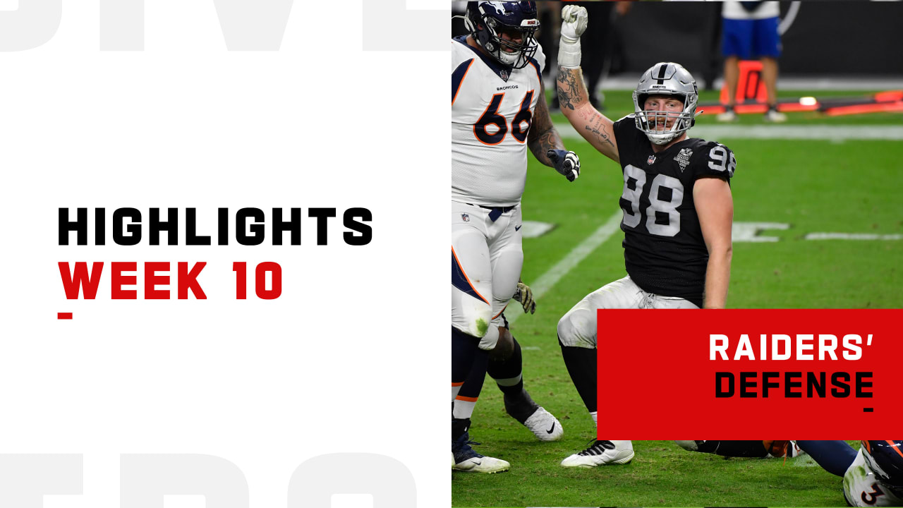 Biggest plays by the Las Vegas Raiders' defense Week 10