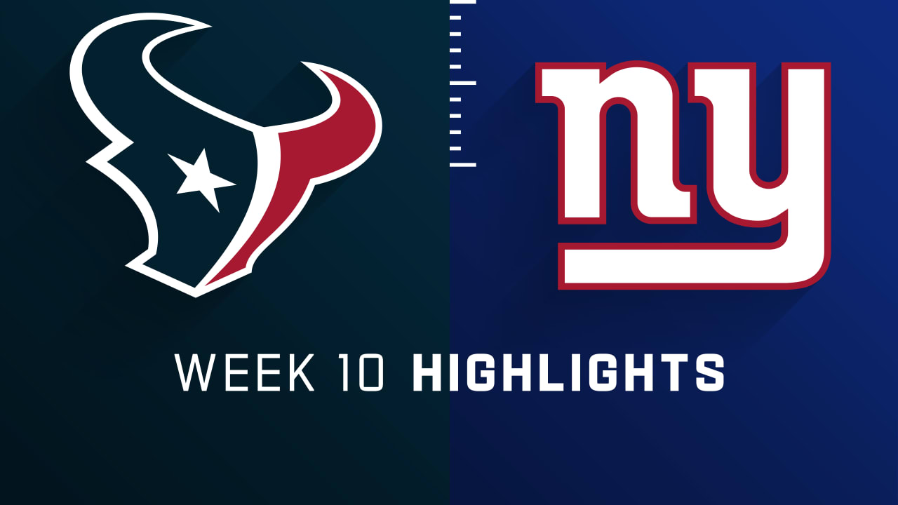 New York Giants vs. Houston Texans Week 10: Postgame Recap