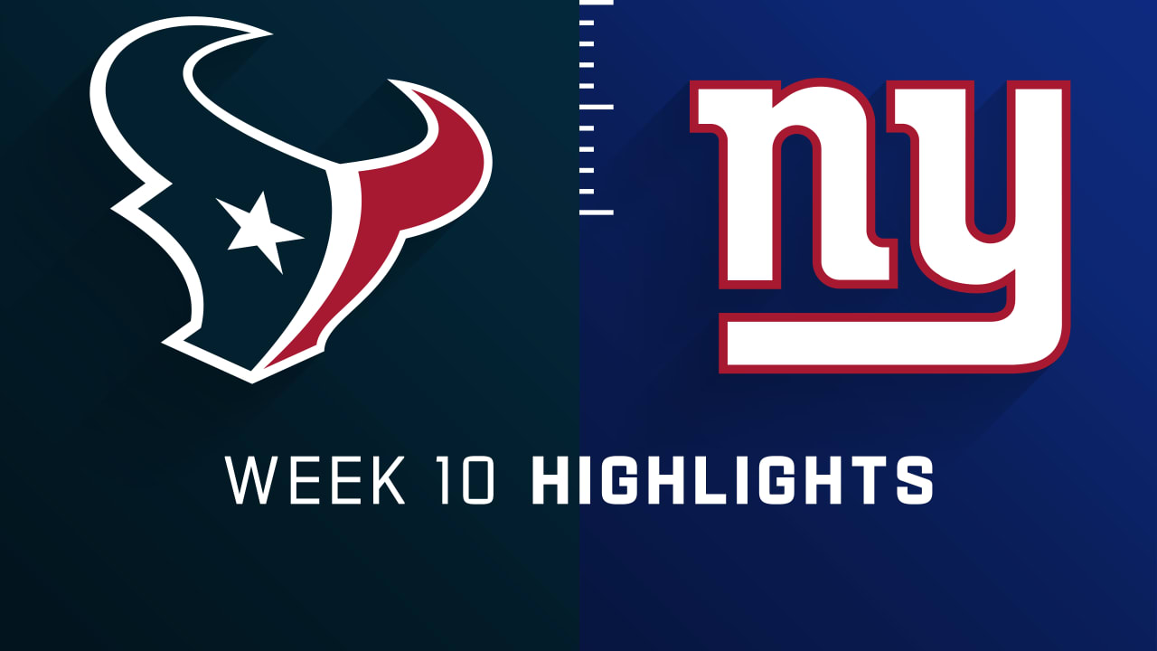 Houston Texans vs. New York Giants highlights | Week 10