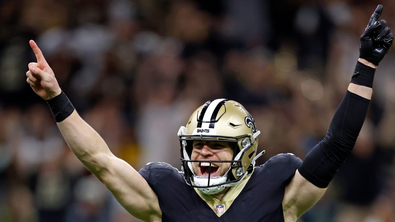 Taysom Hill of the New Orleans Saints in action against the New York