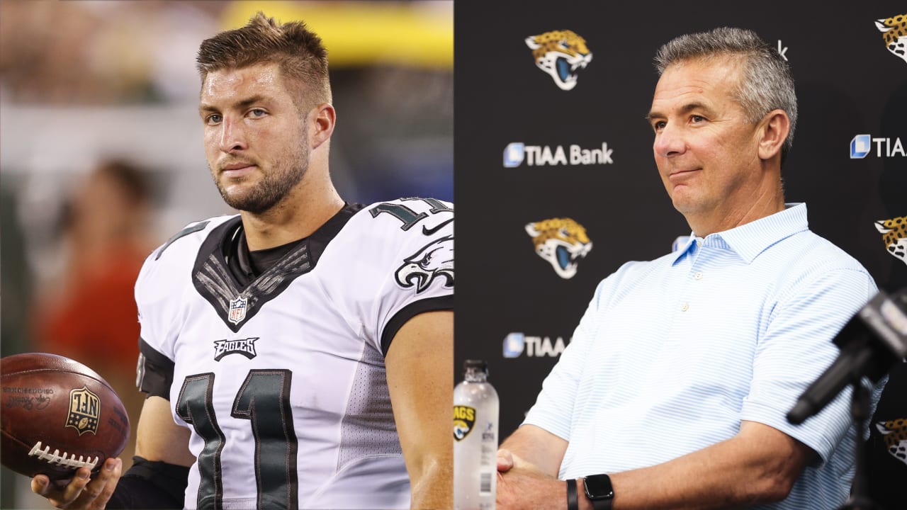 Jaguars HC Urban Meyer convinced by 'competitive maniac' Tim Tebow's  workouts to give 'it a shot'