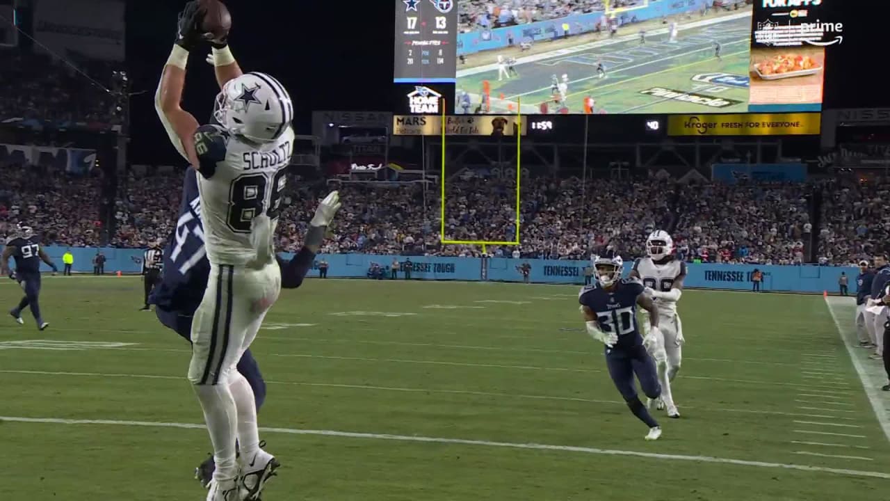 Cowboys TE Dalton Schultz Scores TD Against Titans On TNF