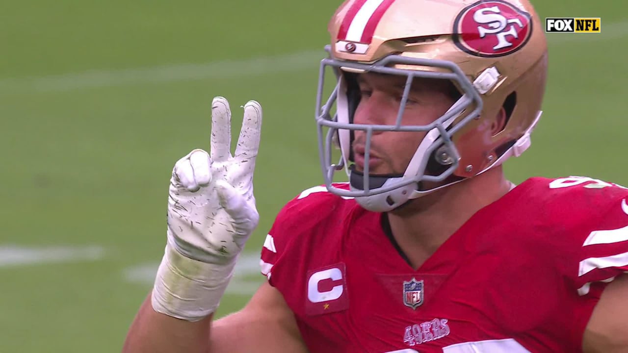 San Francisco 49ers defensive end Nick Bosa refuses to waver on