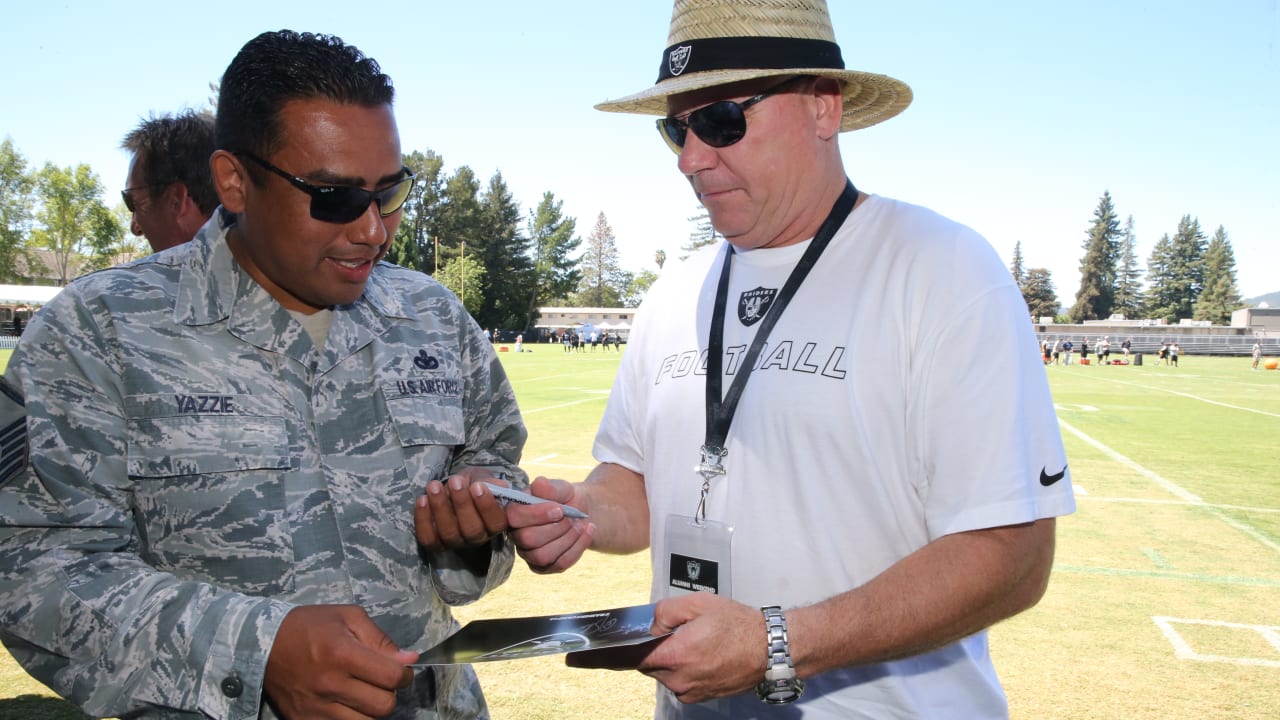 Las Vegas Raiders, USAA host Salute to Service NFL Boot Camp - Sports  Illustrated Las Vegas Raiders News, Analysis and More