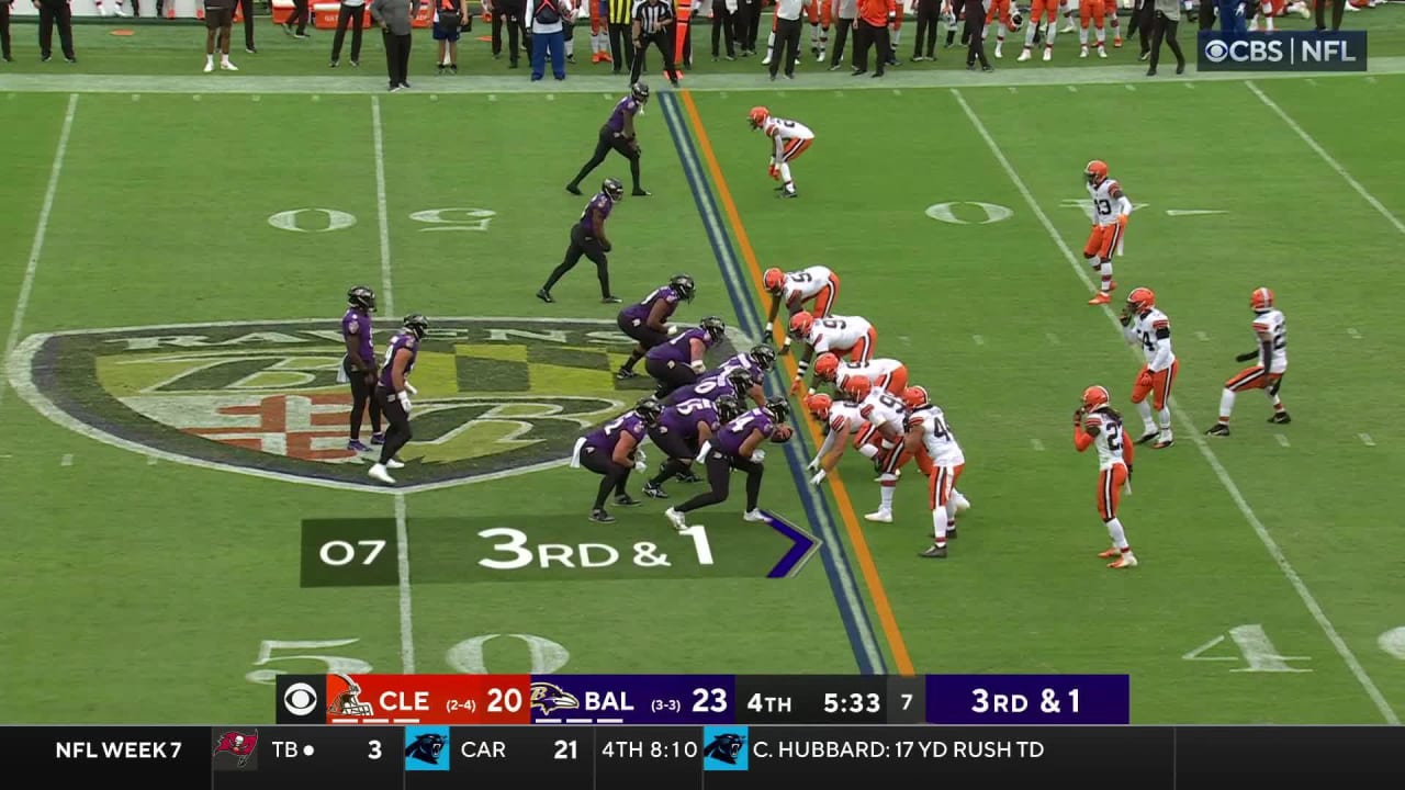 Baltimore Ravens Tight End Mark Andrews Lines Up At RB, Converts Third ...