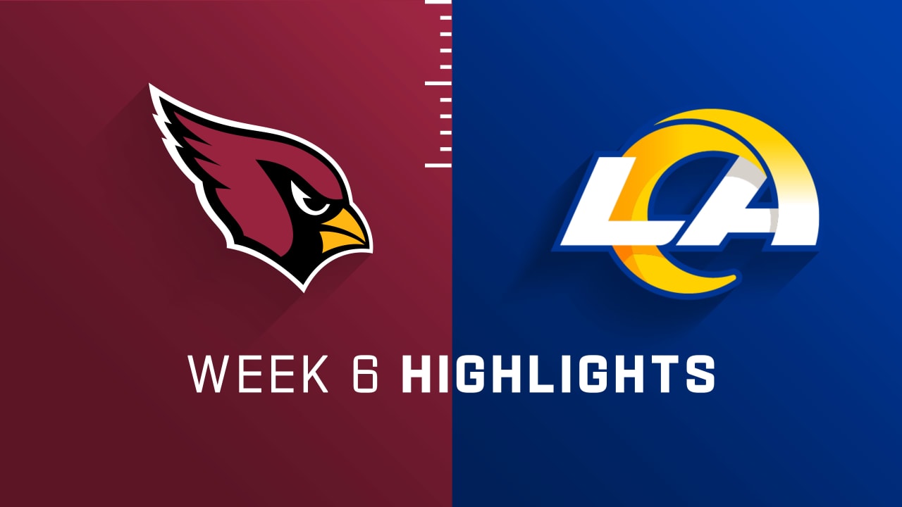 Arizona Cardinals Vs. Los Angeles Rams Highlights | Week 6