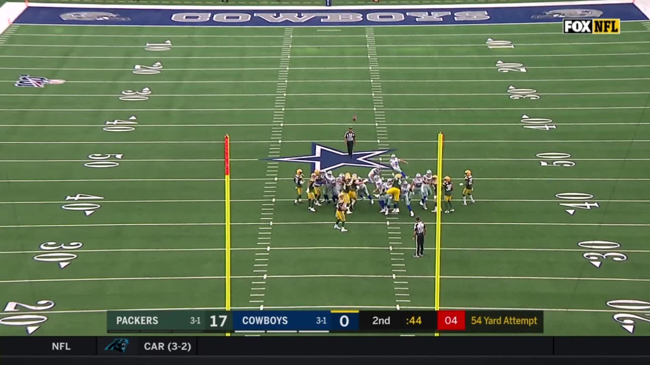 Dallas Cowboys kicker Brett Maher's game-winning field goal sneaks