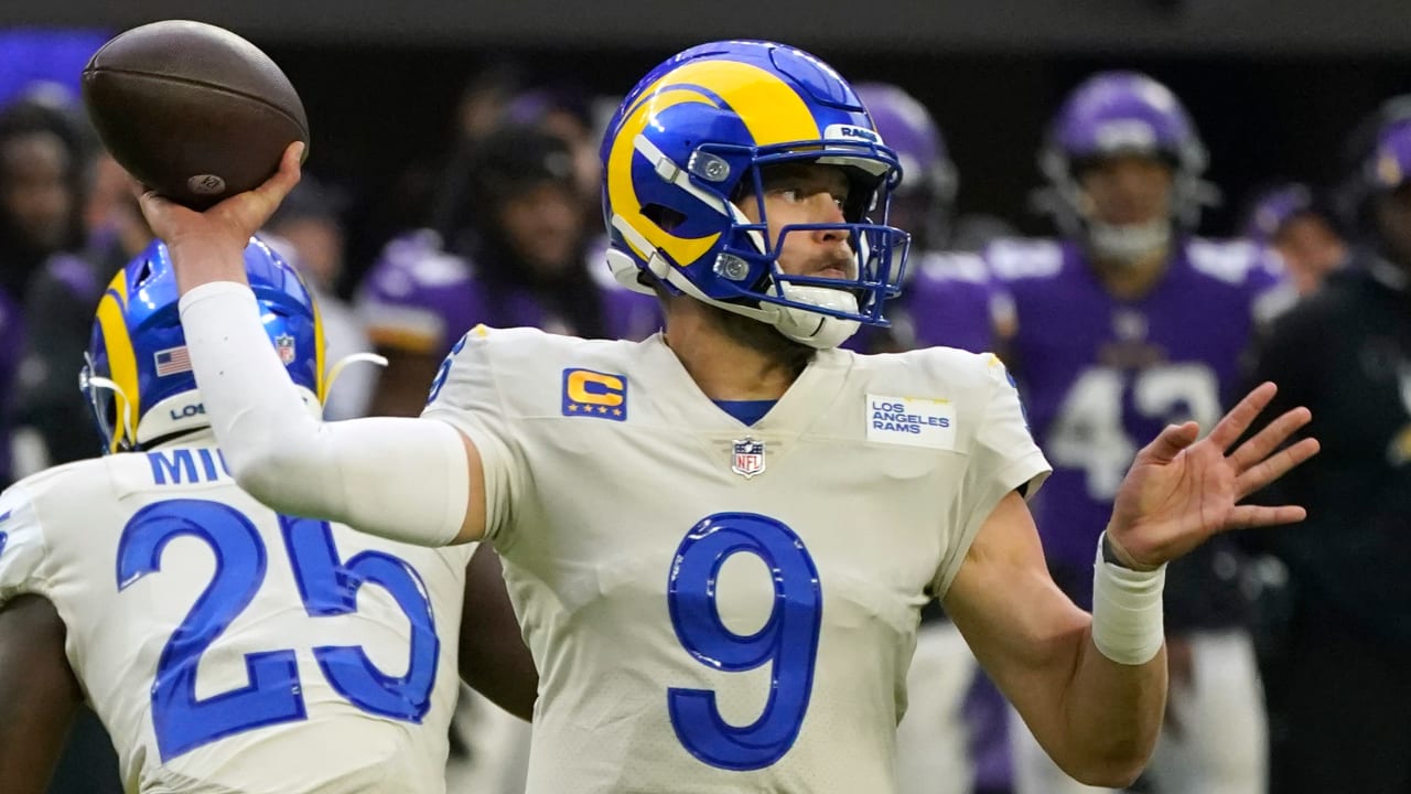 Los Angeles Rams quarterback Mathew Stafford shows his arm is a ...