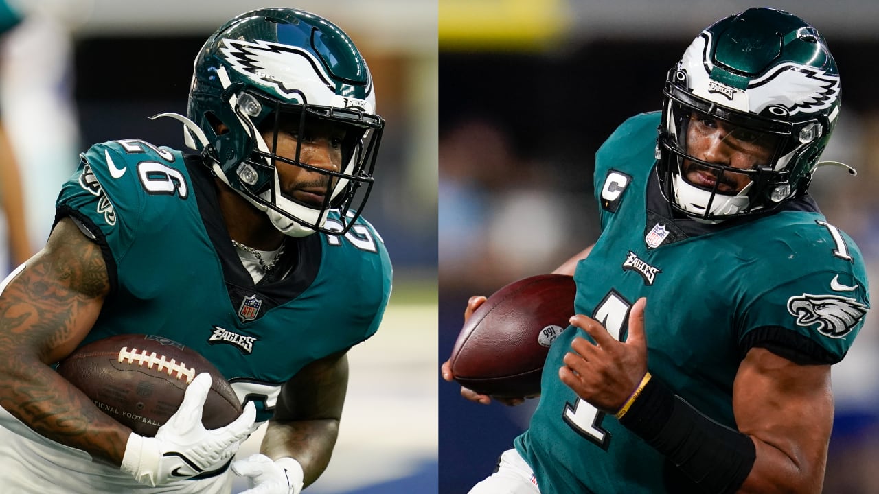 Eagles run all over Vikings, Jalen Hurts racks up three total