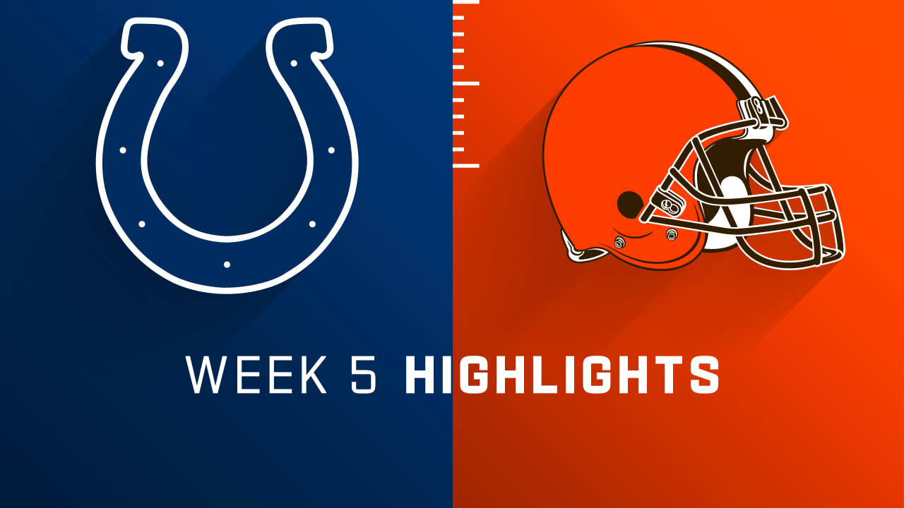 Indianapolis Colts vs. Cleveland Browns highlights Week 5