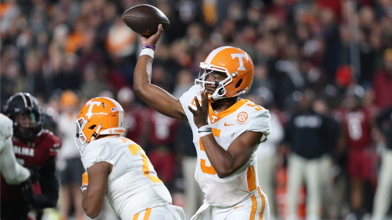 Tennessee quarterback Hendon Hooker entering NFL draft