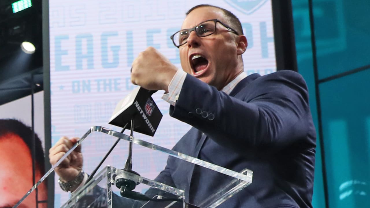 David Akers' EPIC Draft Pick Announcement, David Akers' selection speech  in Dallas IT'S GOOOOOOOOOD. #EaglesDraft, #FlyEaglesFly 