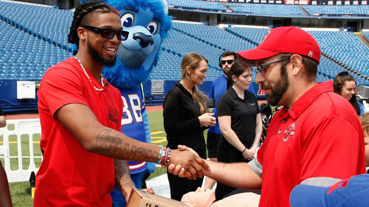 Buffalo Bills player Damar Hamlin hits Capitol Hill to tout CPR