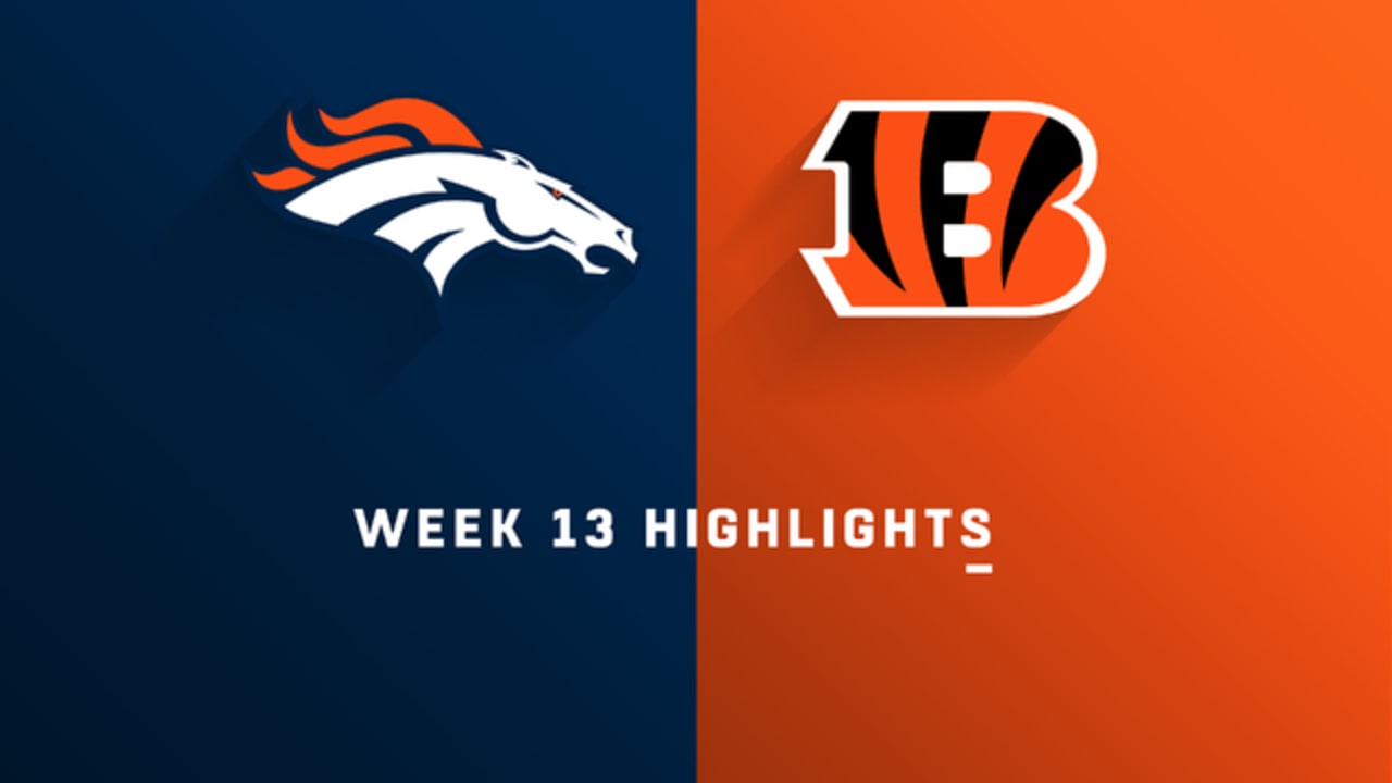 Broncos vs. Bengals highlights Week 13