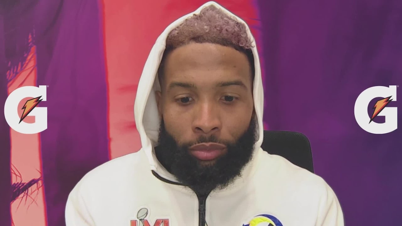 Los Angeles Rams wide receiver Odell Beckham Jr.'s full Super Bowl LVI ...