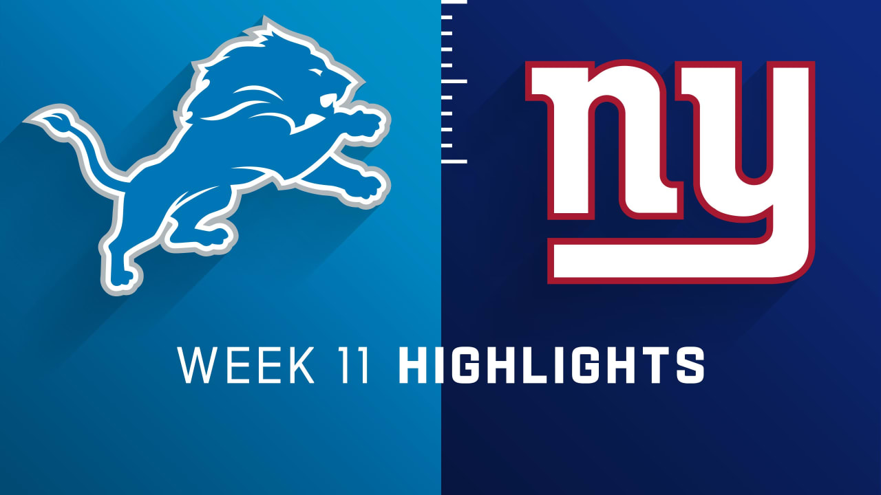 Detroit Lions vs. New York Giants highlights