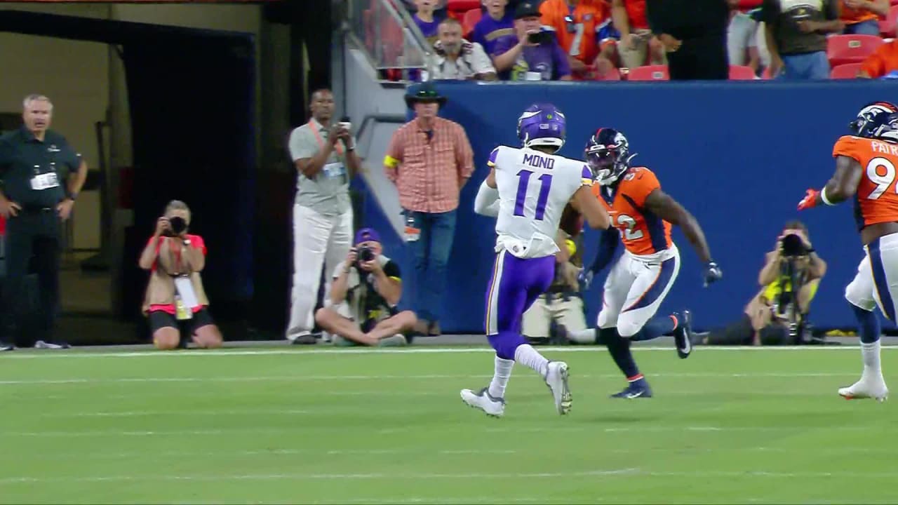 Denver Broncos safety Delarrin Turner-Yell chases down Minnesota