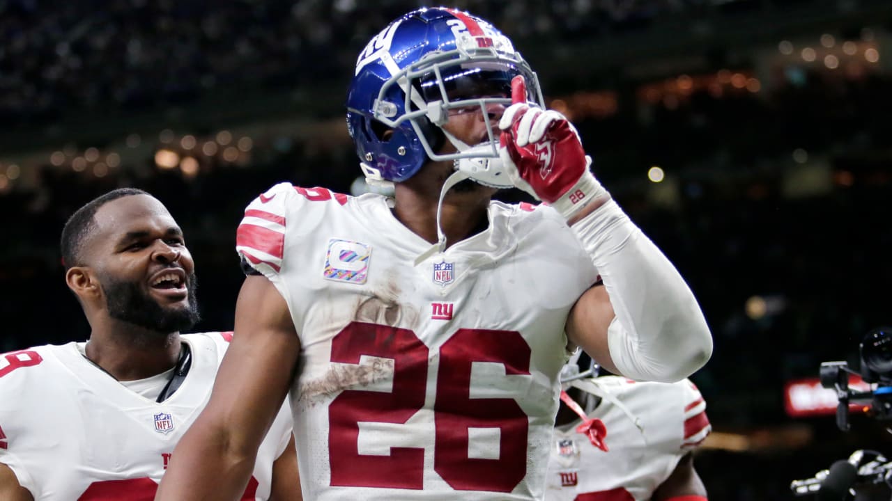 New York Giants video: Saquon Barkley toe taps en route to TD