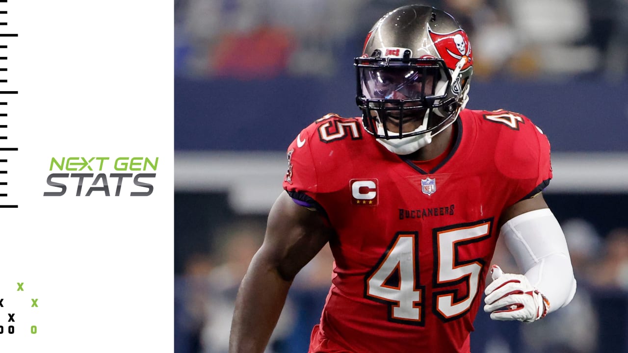 Tampa Bay Buccaneers ILB Devin White's pass rush vs. Green Bay