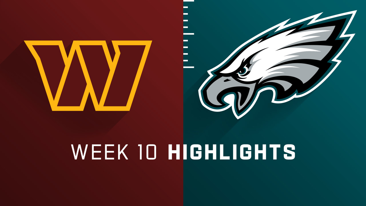 Washington Commanders 26-21 Philadelphia Eagles NFL Week 10 highlights and  touchdowns