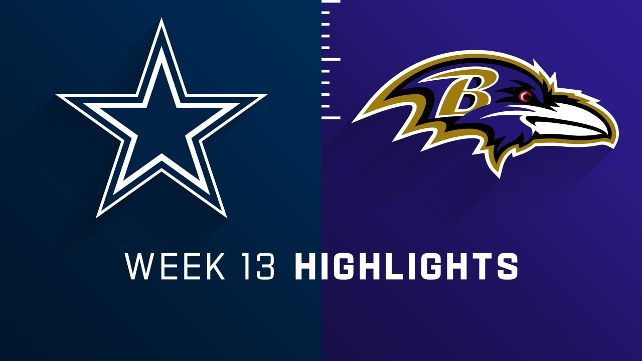 Dallas Cowboys vs. Baltimore Ravens Week 13