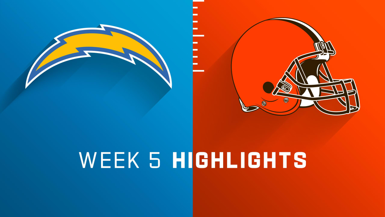 Los Angeles Chargers vs. Cleveland Browns highlights Week 5