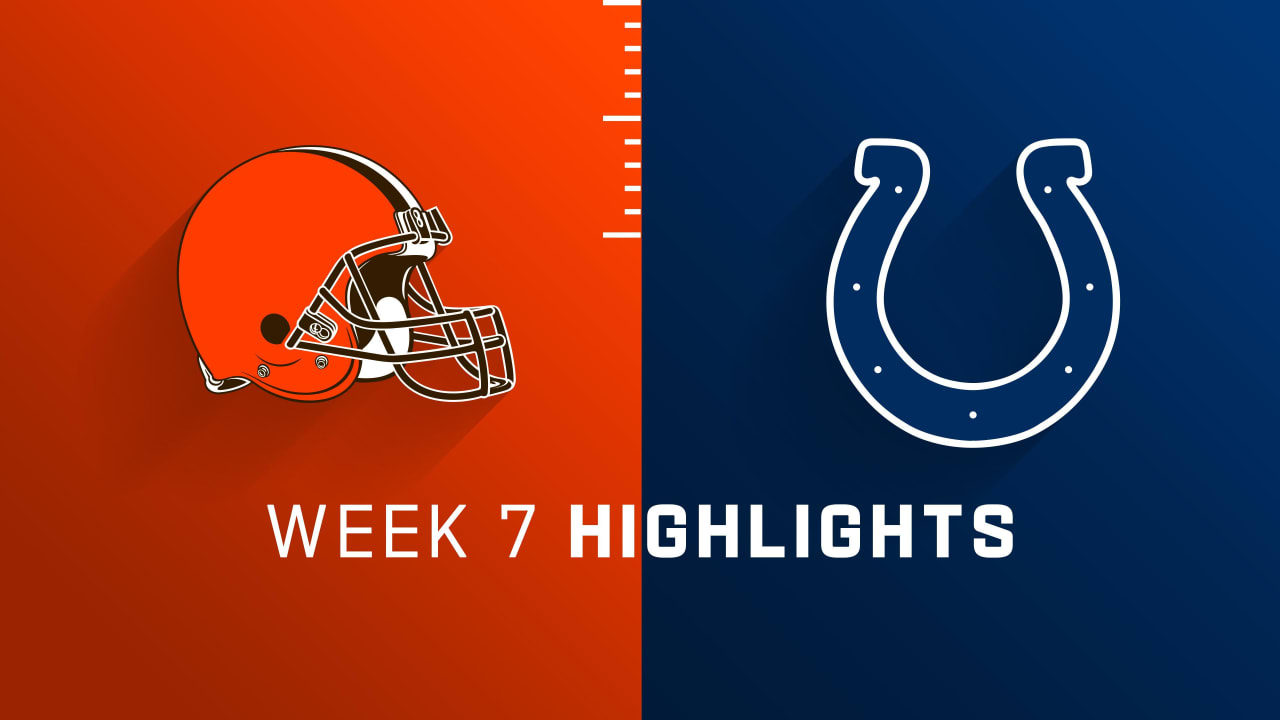 Cleveland Browns vs. Indianapolis Colts highlights Week 7