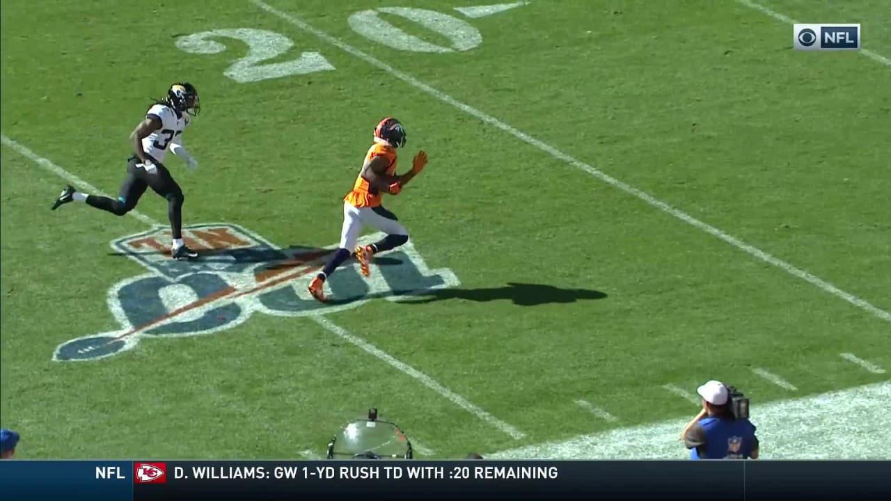 Emmanuel Sanders Burns Herndon For 39-yard Catch And Run