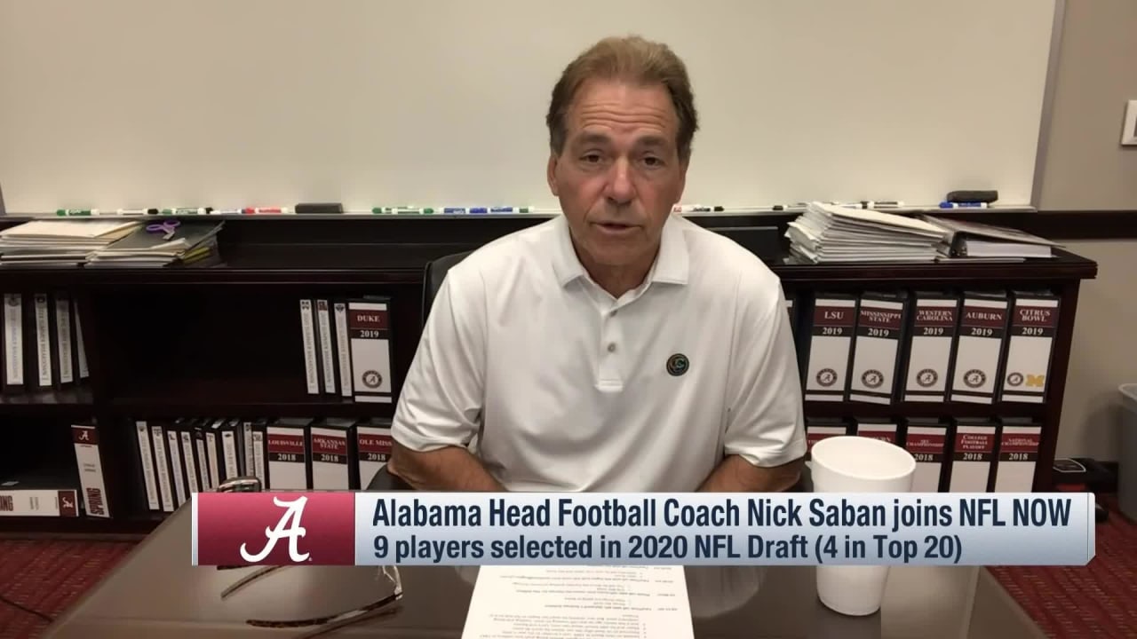 Nick Saban breaks down Alabama players taken in the draft