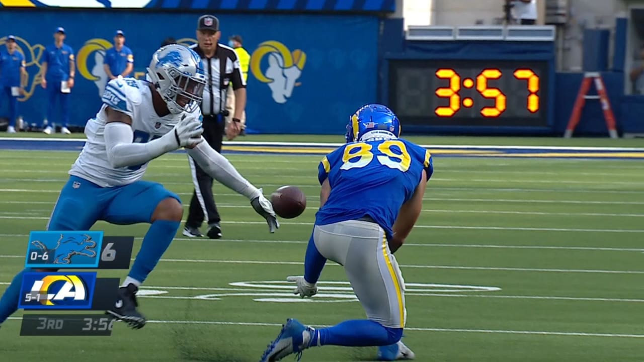 Detroit Lions linebacker Julian Okwara's nolook deflection stops Los