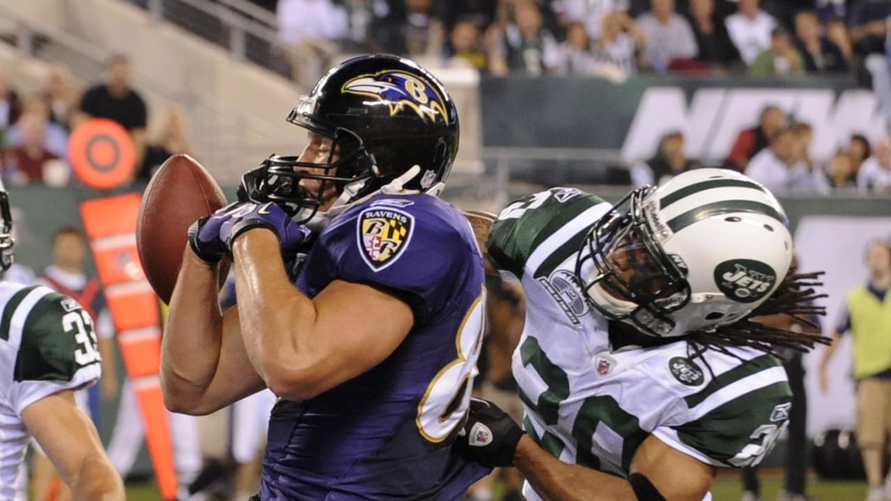 13 September 2010: Baltimore Ravens quarterback Joe Flacco (5) during the  second half of the Baltimore Ravens vs New York Jets game at the New  Meadowlands Stadium in East Rutherford, New Jersey