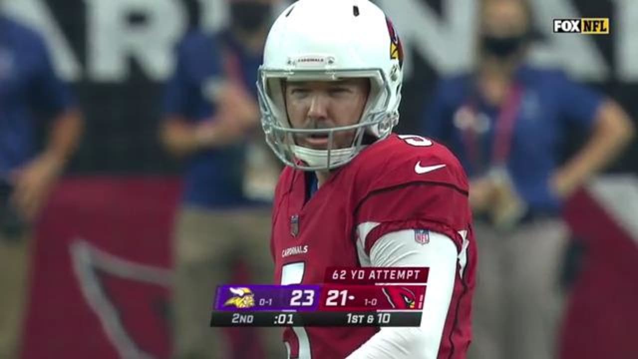 Arizona Cardinals Kicker Matt Prater BOOMS Moonshot 62-YARD FG On Last ...